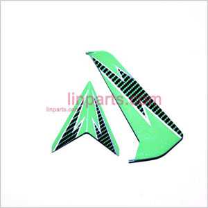 LinParts.com - SYMA S32 Spare Parts: Tail decorative set(Green) - Click Image to Close