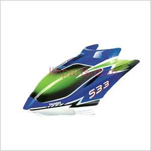 SYMA S33 Spare Parts: Head cover\Canopy(Blue)