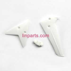 LinParts.com - SYMA S5 Spare Parts: Tail decorative set(White) - Click Image to Close