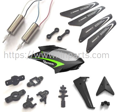 LinParts.com - Syma S5H RC Helicopter Spare Parts: Parts set Black - Click Image to Close