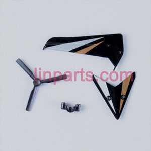 LinParts.com - SYMA S800 S800G Spare Parts: Tail decorative set(Black) - Click Image to Close