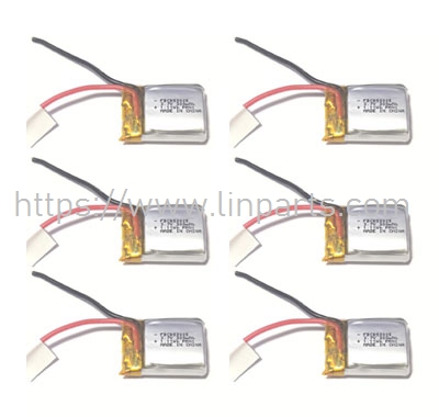 LinParts.com - SYMA V22 RC Aerocraft Spare Parts: 3.7V 300mAh Battery 6pcs