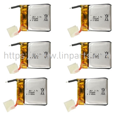 LinParts.com - Syma X20P RC Quadcopter Spare Parts: 3.7V 180 mAh battery 6pcs