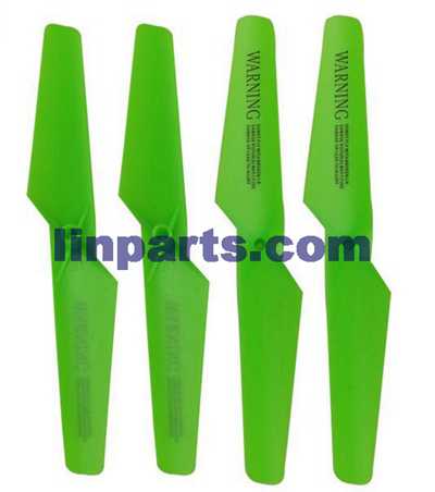 LinParts.com - SYMA X5SW Quadcopter Spare Parts: Blades set(green) - Click Image to Close