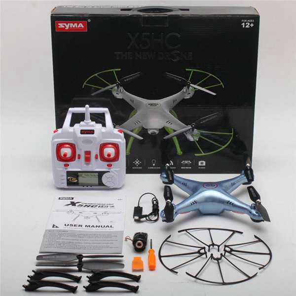 LinParts.com - Syma X5HC With 2MP HD Camera 2.4G 4CH 6Axis Headless Mode RC Quadcopter RTF - Click Image to Close