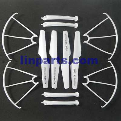 SYMA X5SW Quadcopter Spare Parts: Blades set + Support plastic bar + Outer frame [White]