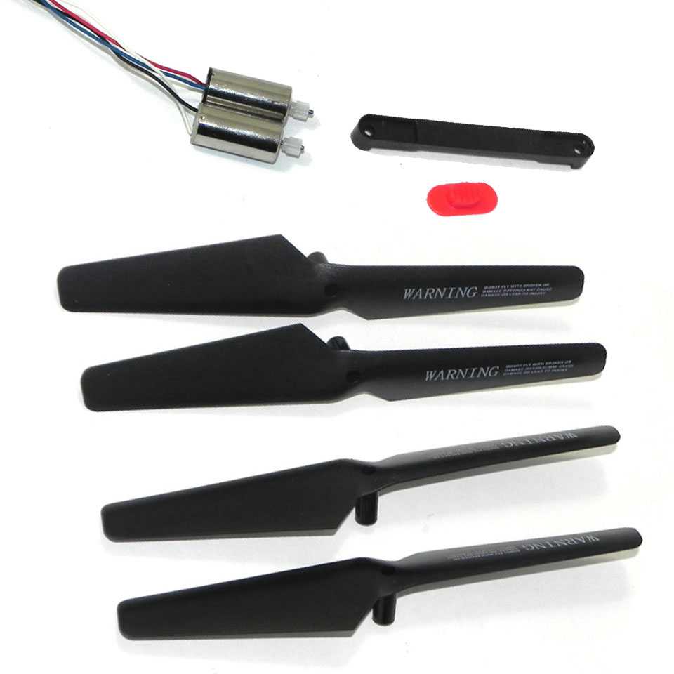 LinParts.com - SYMA X5SW Quadcopter Spare Parts: Fixed camera interface + Blades set + Main motor set + Switching Plastic[Black]