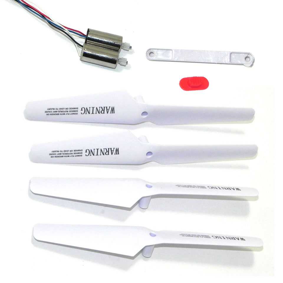 LinParts.com - SYMA X5SW Quadcopter Spare Parts: Fixed camera interface + Blades set + Main motor set + Switching Plastic[White] - Click Image to Close