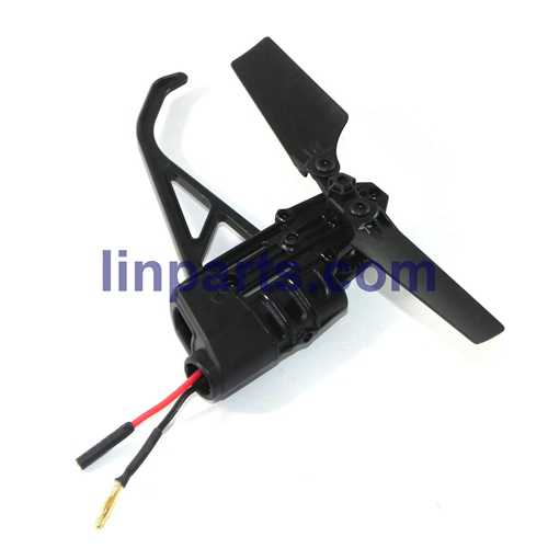 (image for) New UDI RC i250 Volution 2.4Ghz Single Black Flybarless 6CH RC Helicopter Spare Parts: Tail unit set