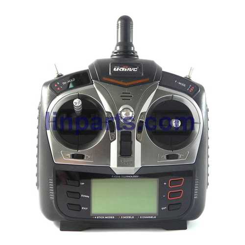 (image for) New UDI RC i250 Volution 2.4Ghz Single Black Flybarless 6CH RC Helicopter Spare Parts: Transmitter