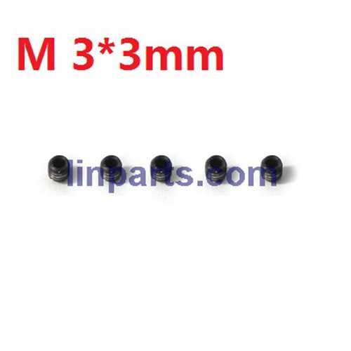 (image for) New UDI RC i250 Volution 2.4Ghz Single Black Flybarless 6CH RC Helicopter Spare Parts: Socket screws 5pcs 