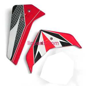 LinParts.com - UDI RC Helicopter U16 Spare Parts: Tail decorative set(red) 