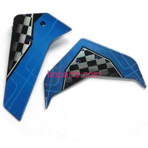 LinParts.com - UDI RC Helicopter U16W Spare Parts: Tail decorative set(Blue) - Click Image to Close