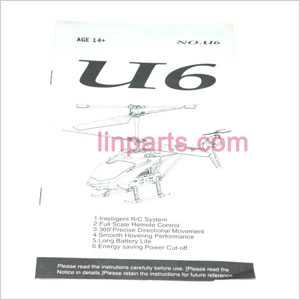 UDI U6 Spare Parts: English manual book