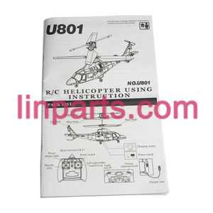 LinParts.com - UDI RC Helicopter U801 U801A Spare Parts: English manual book - Click Image to Close