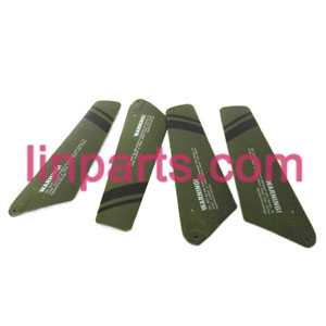 LinParts.com - UDI RC Helicopter U801 U801A Spare Parts: main blades(Army green) - Click Image to Close