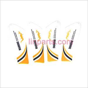 LinParts.com - UDI RC U802 Spare Parts: Main blades (Yellow) - Click Image to Close