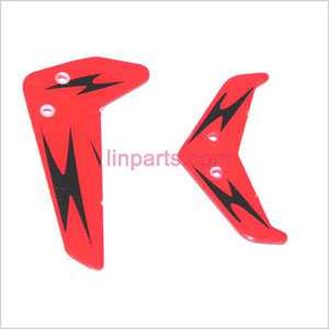 LinParts.com - UDI RC U802 Spare Parts: Tail decorative set (Red)