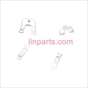 LinParts.com - UDI RC U802 Spare Parts: Fixed set of the tail decorative set and support bar (White) - Click Image to Close