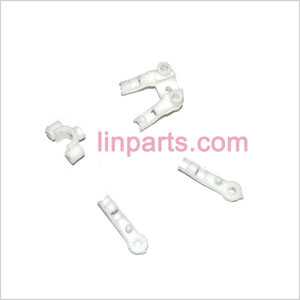 LinParts.com - UDI RC U807 U807A Spare Parts: Fixed set of the tail decorative set and support bar (White) - Click Image to Close