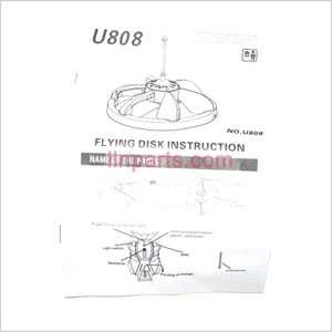 UDI RC U808 Spare Parts: English manual book