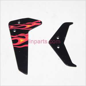LinParts.com - UDI RC U813 U813C Spare Parts: Tail decorative set (Black) - Click Image to Close