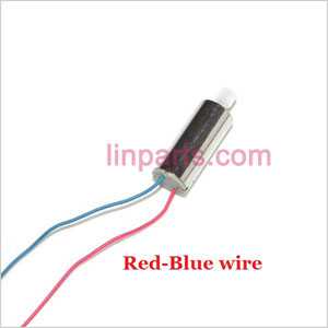 LinParts.com - UDI RC U817 U817A U817C U818A Spare Parts: Main motor (Red-Blue)