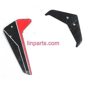 LinParts.com - UDI RC U820 Spare Parts: Tail decorative set(red) - Click Image to Close