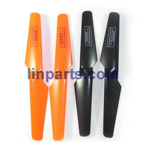 LinParts.com - UDI Falcon U842 RC Quadcopter Spare Parts: Main blades(Orange-Black) - Click Image to Close