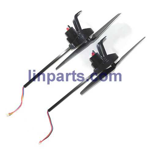 LinParts.com - UDI RC U829 U829A U829X Quadcopter UFO 2.4Ghz 4 channels Built in Video Camera Six axis Gyro Spare Parts: Side bar and motor set(Black blades with Red light ) - Click Image to Close