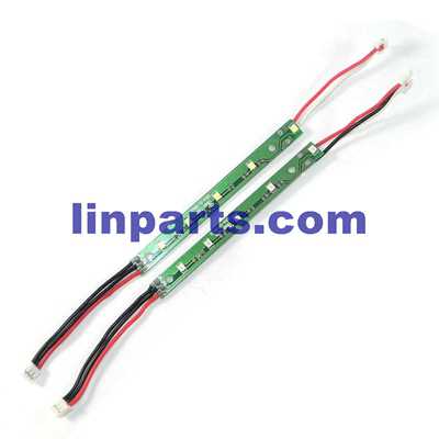 LinParts.com - UDI Falcon U842 RC Quadcopter Spare Parts: LED & Positive and negative motor cable set[1pcs Green LED light + 1pcs White LED light]