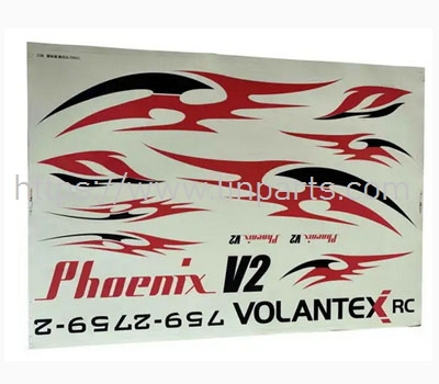LinParts.com - Volantex Phoenix V2 759-2 RC Airplane Spare Parts: P7590202 Decals - Click Image to Close