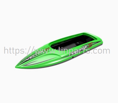 LinParts.com - Volantex Vector XS 759-4 RC Boat Spare Parts: P7950401 Body Green - Click Image to Close