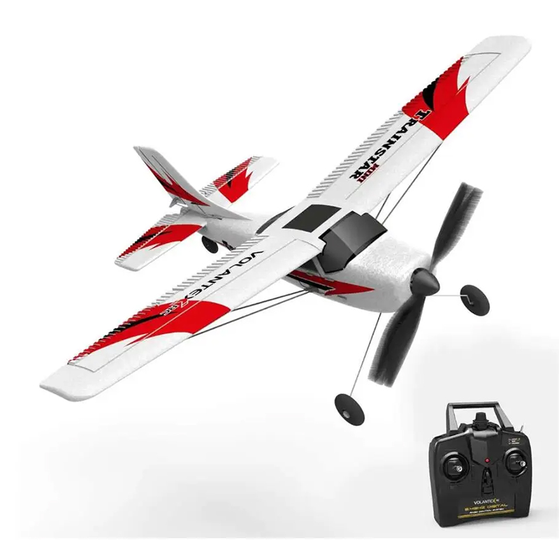 VolantexRC 761-1 RC Airplane 2.4GHz 4Channel Gyro Trainstar RC Plane Glider EPP Foam Trainer Warbird Fixed Wing RTF One-Key U Turn