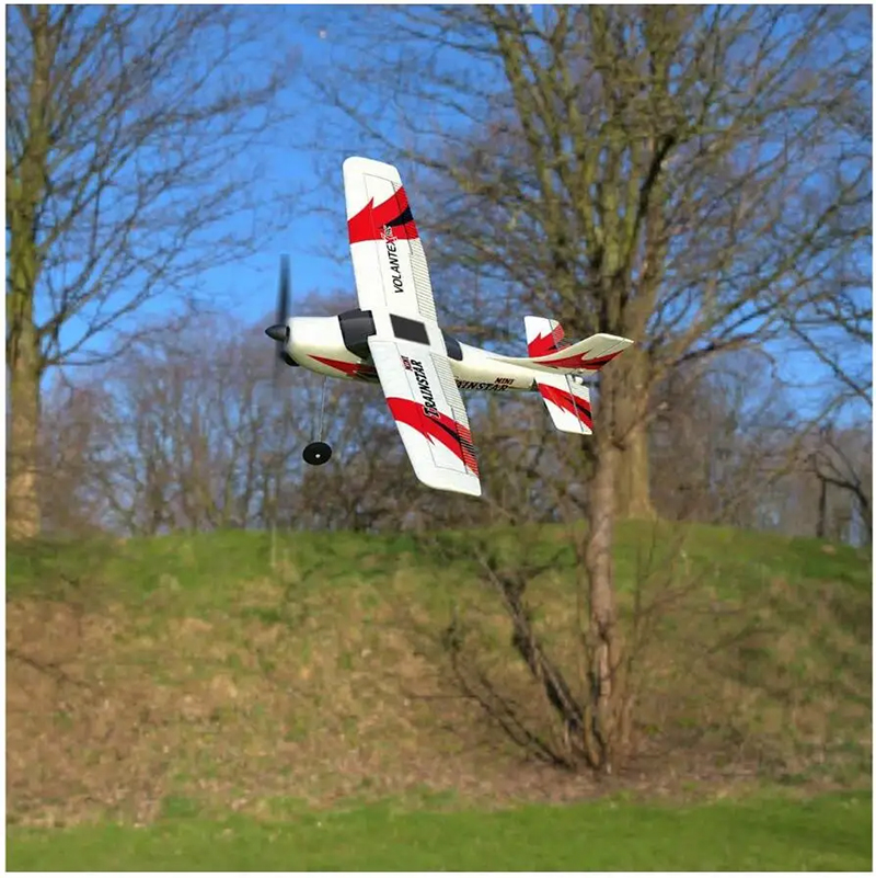 VolantexRC 761-1 RC Airplane 2.4GHz 4Channel Gyro Trainstar RC Plane Glider EPP Foam Trainer Warbird Fixed Wing RTF One-Key U Turn