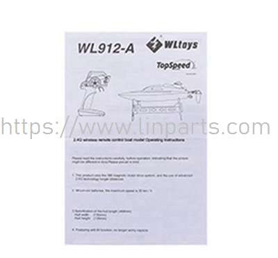 LinParts.com - Wltoys WL912-A RC Boat Spare Parts: English manual [WL912-A-33]