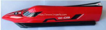 LinParts.com - WLtoys WL915-A RC Boat Spare Parts: Boat body Red[WL915-A-01] - Click Image to Close