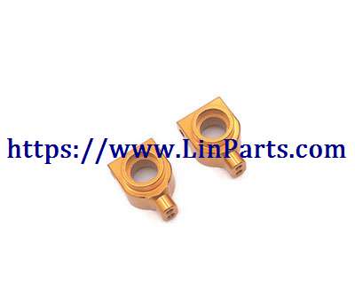 LinParts.com - WLtoys 104001 RC Car spare parts: Metal upgrade Rear wheel axle seat[wltoys-104001-1862]Golden