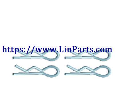 LinParts.com - WLtoys 124018 RC Car spare parts: 1*16.5MM R type pin assembly[wltoys-124018-0441]