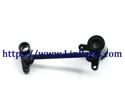 LinParts.com - WLtoys 124018 RC Car spare parts: Metal upgrade steering group black