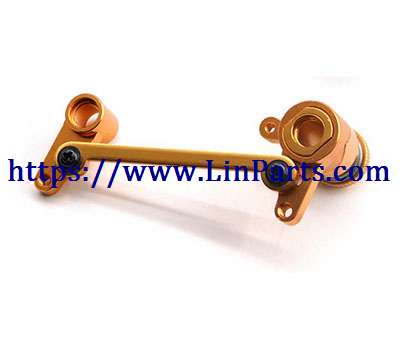 LinParts.com - WLtoys 124018 RC Car spare parts: Metal upgrade steering group golden