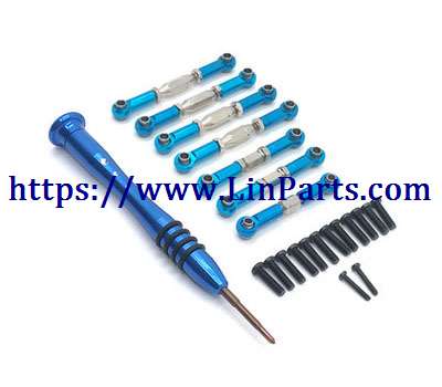 LinParts.com - WLtoys 124018 RC Car spare parts: Upgrade adjustable lever blue
