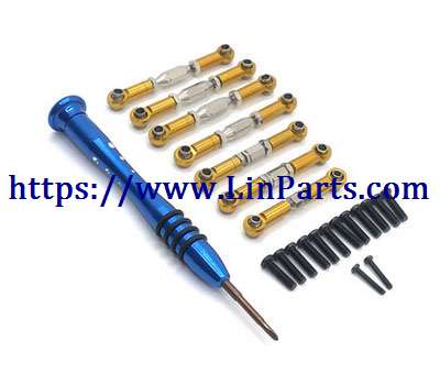 LinParts.com - WLtoys 124018 RC Car spare parts: Upgrade adjustable lever golden