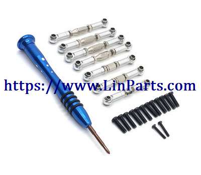LinParts.com - WLtoys 124018 RC Car spare parts: Upgrade adjustable lever silver
