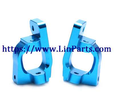 LinParts.com - WLtoys 124018 RC Car spare parts: Upgrade metal C type seat group Blue - Click Image to Close