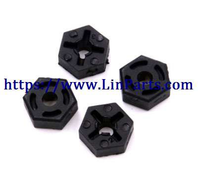 LinParts.com - WLtoys 124018 RC Car spare parts: Hexagon wheel seat assembly[wltoys-124018-1266]