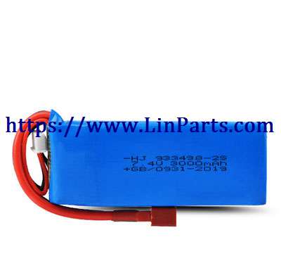 LinParts.com - WLtoys 124019 RC Car spare parts: Lithium battery 7.4V 3000mAh