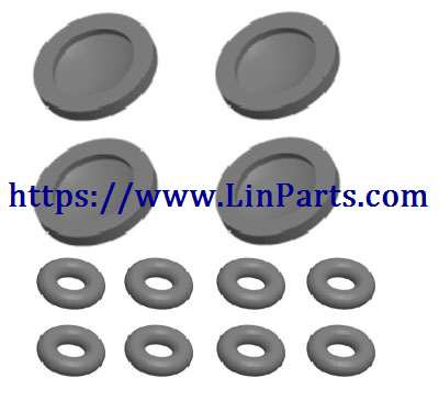 LinParts.com - WLtoys 124019 RC Car spare parts: Suspension 0-ring air chamber group[wltoys-124019-1314]