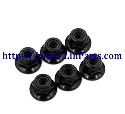 LinParts.com - WLtoys 124019 RC Car spare parts: M3 flange nut set[wltoys-124019-1452]