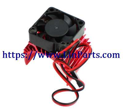 LinParts.com - WLtoys 124019 RC Car spare parts: Motor fan heat sink Red